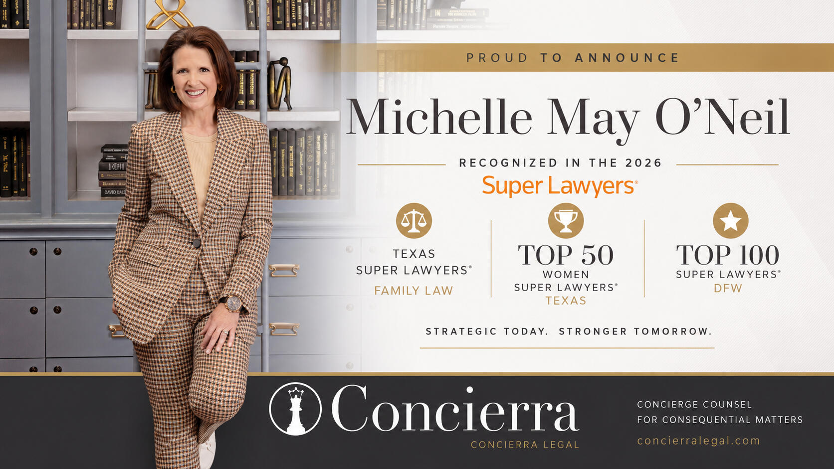Michelle O'Neil Texas Supreme Court lawyer Concierra Legal appeal strategy strategic counsel Board Certified family law